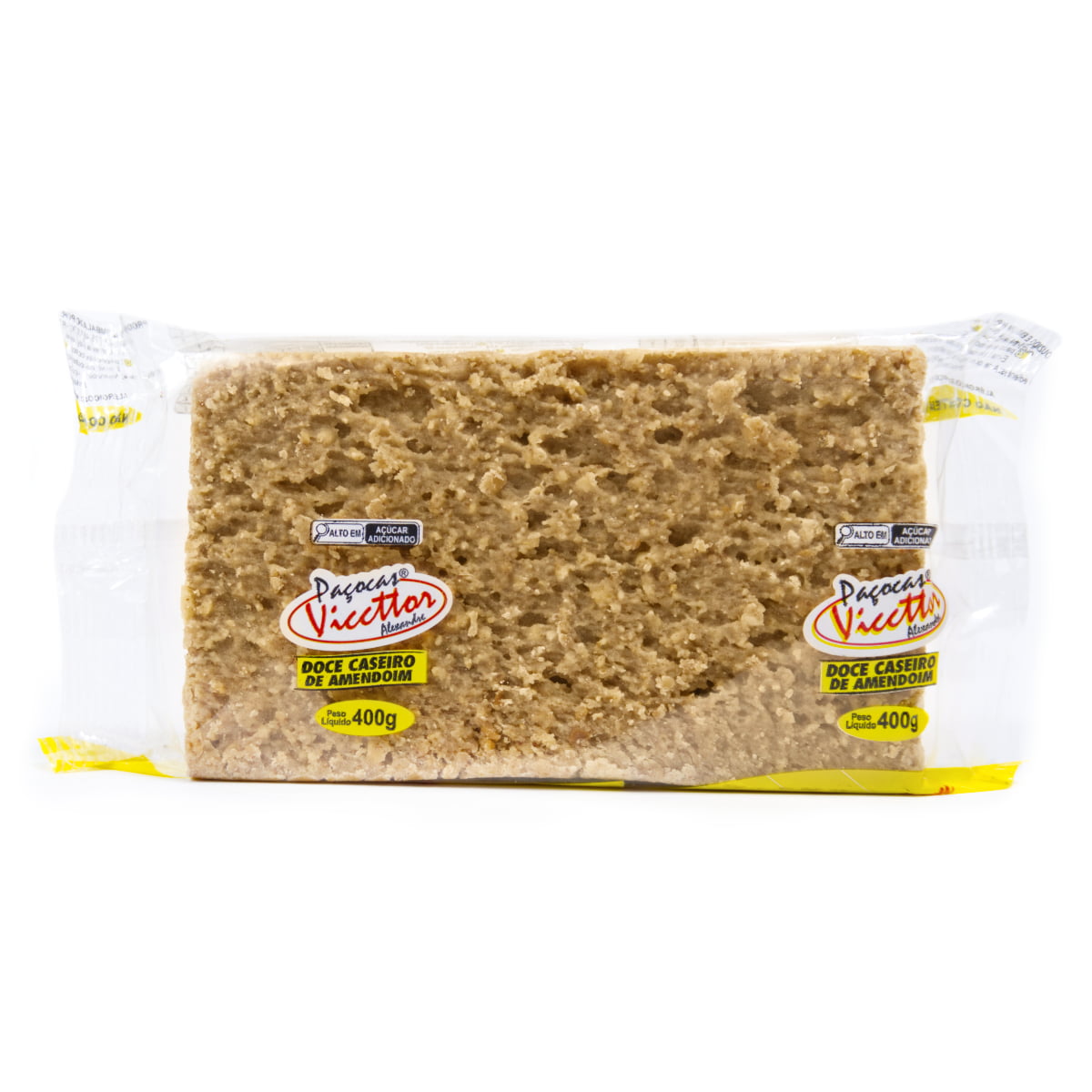 Barra de Paçoca Amendoim Viccttor Caseira 400g