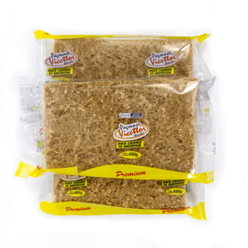 Barra de Paçoca Amendoim Viccttor Caseira 400g